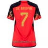 Belgia DE BRUYNE 7 Hjemme VM 2022 - Dame Fotballdrakt